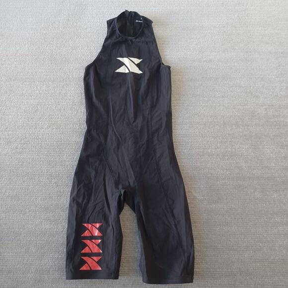 Xterra Velocity Speedsuit Womens M-S Black Sleeve Less Triathlon Swim Run Cycle - Picture 1 of 9